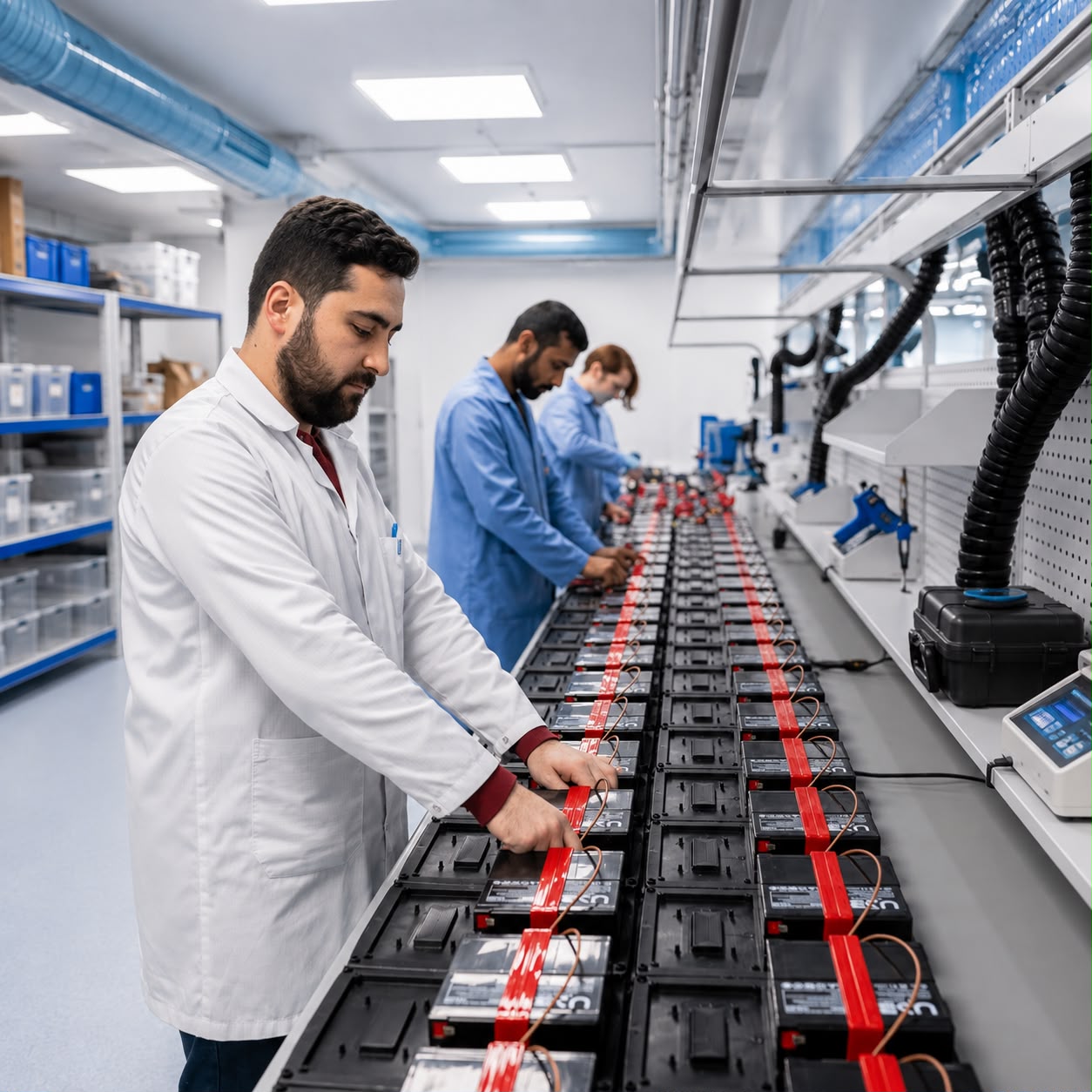 Precision electronic production line